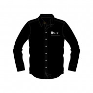 UTP Men Black Shirt Long Sleeves | Corporate Shirt